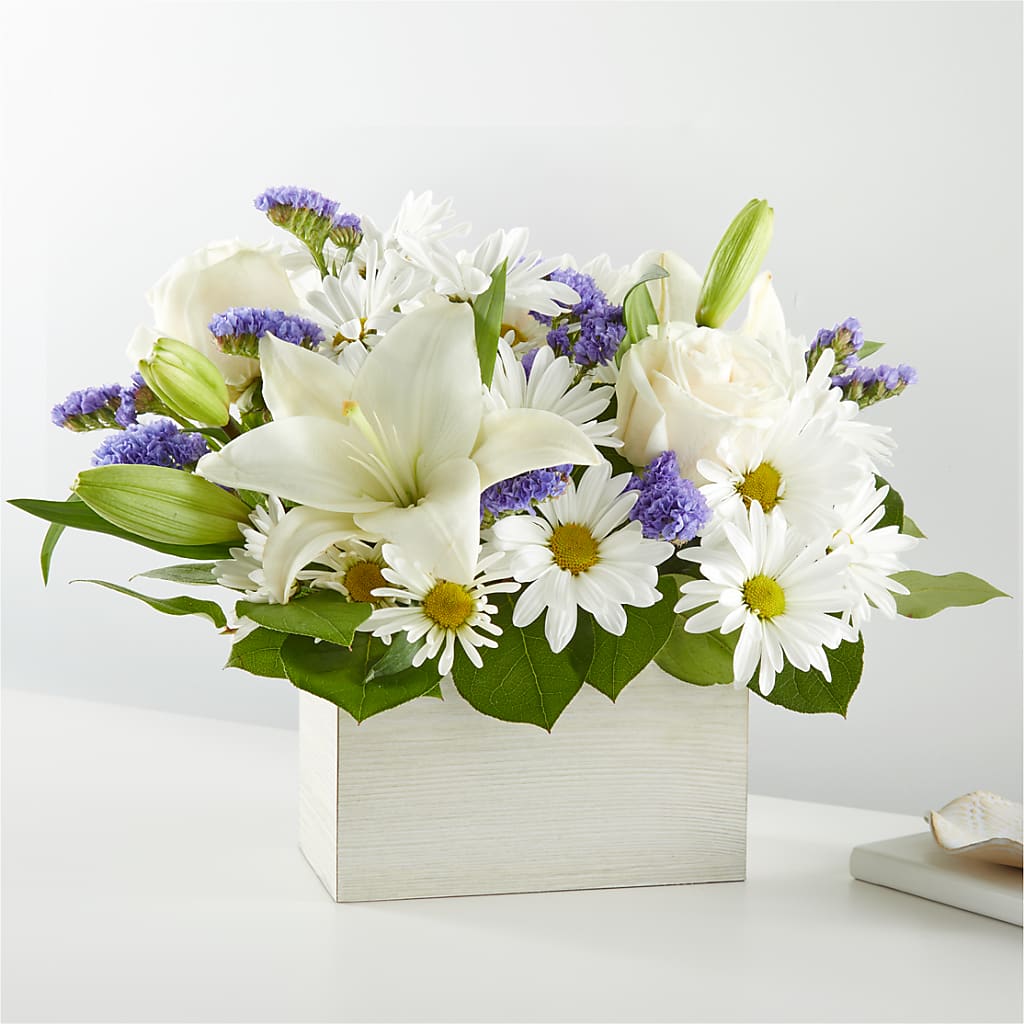 Beyond Blue Box Bouquet – Blooming Flowers, Mobile AL