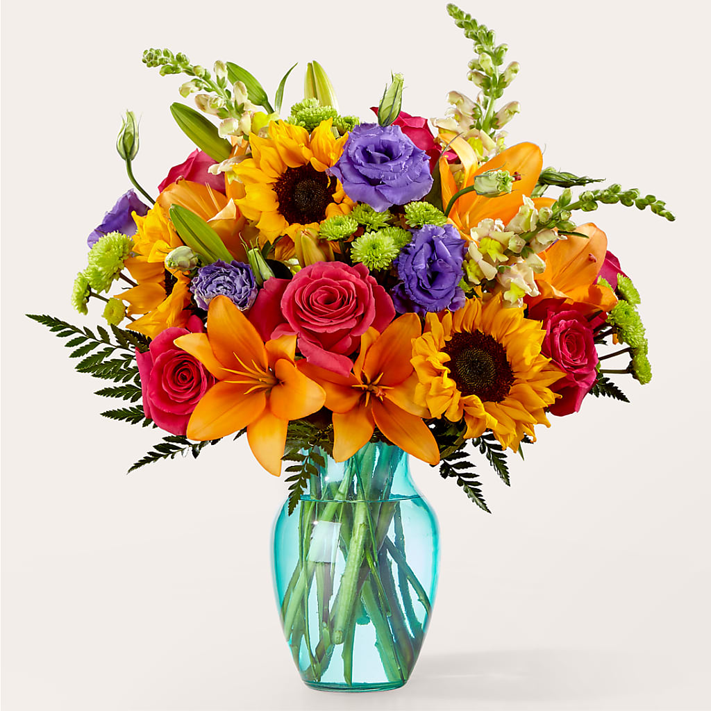 Double Rainbow Bouquet – Blooming Flowers, Mobile AL