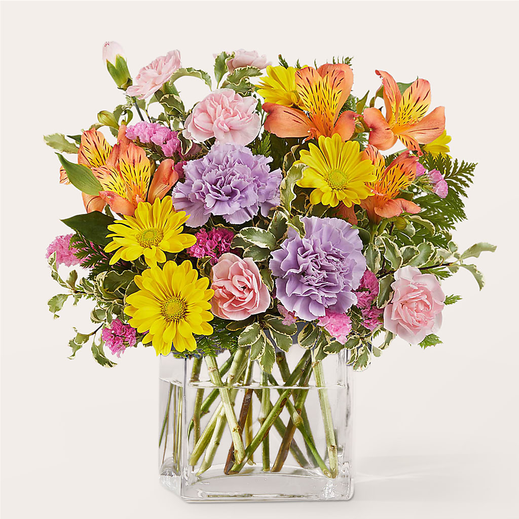 Shades of Happiness Bouquet – Blooming Flowers, Mobile AL