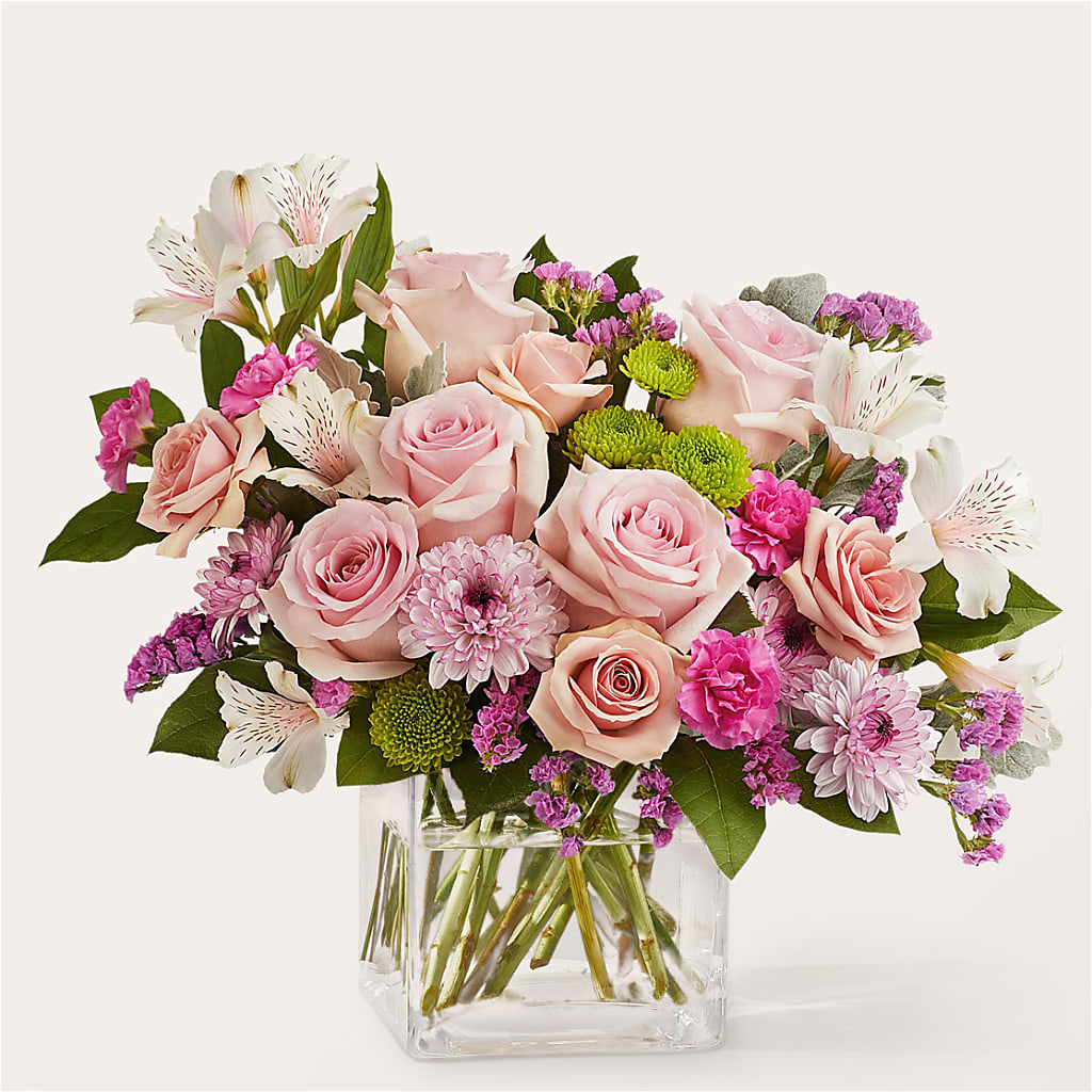 Pink Suede Bouquet – Blooming Flowers, Mobile AL
