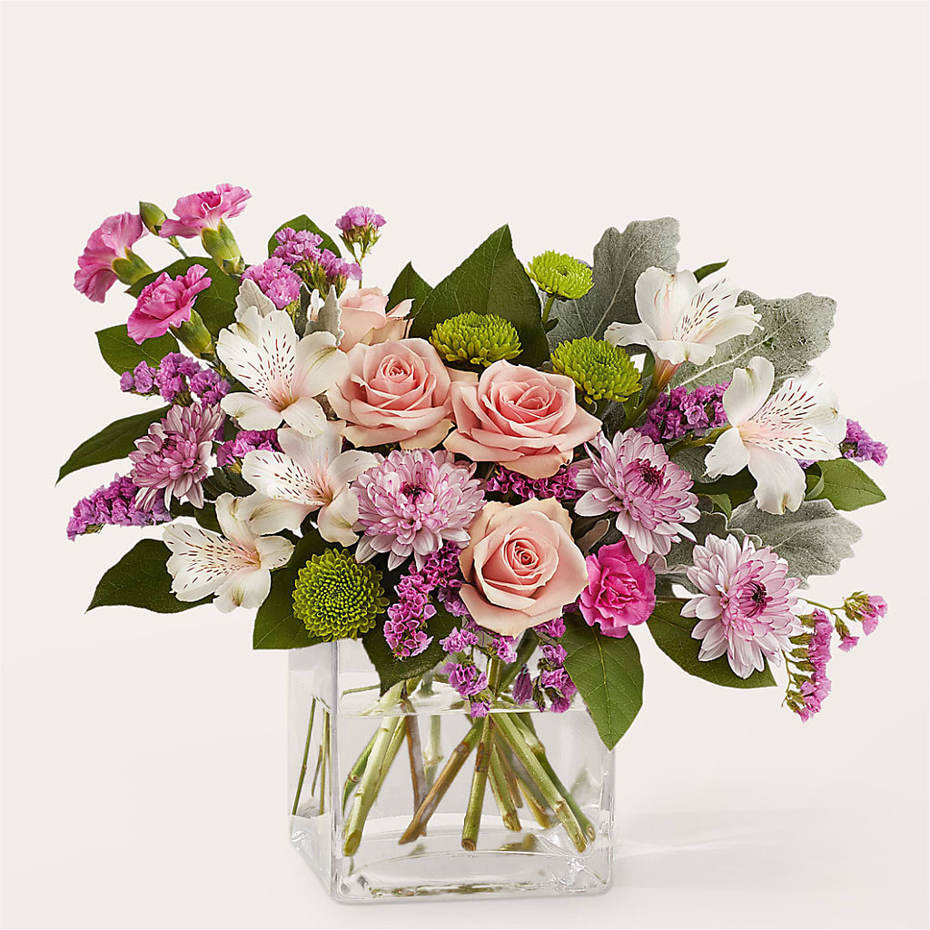 Pink Suede Bouquet – Blooming Flowers, Mobile AL