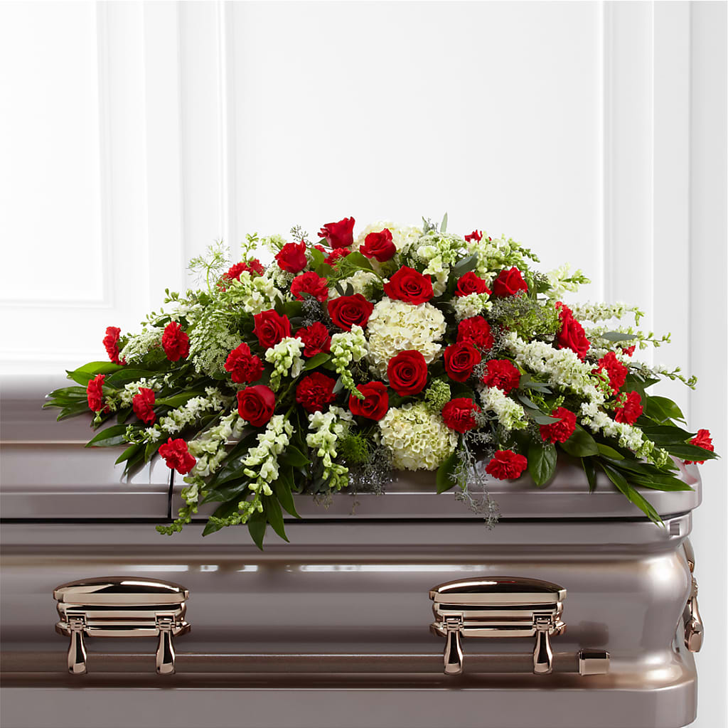 Sincerity Casket Spray – Blooming Flowers, Mobile AL