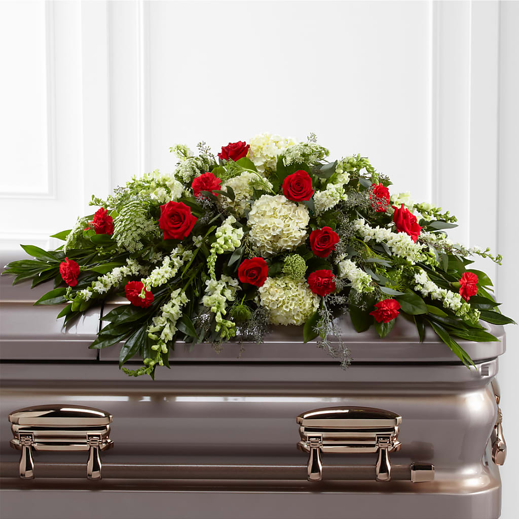 Sincerity Casket Spray – Blooming Flowers, Mobile AL