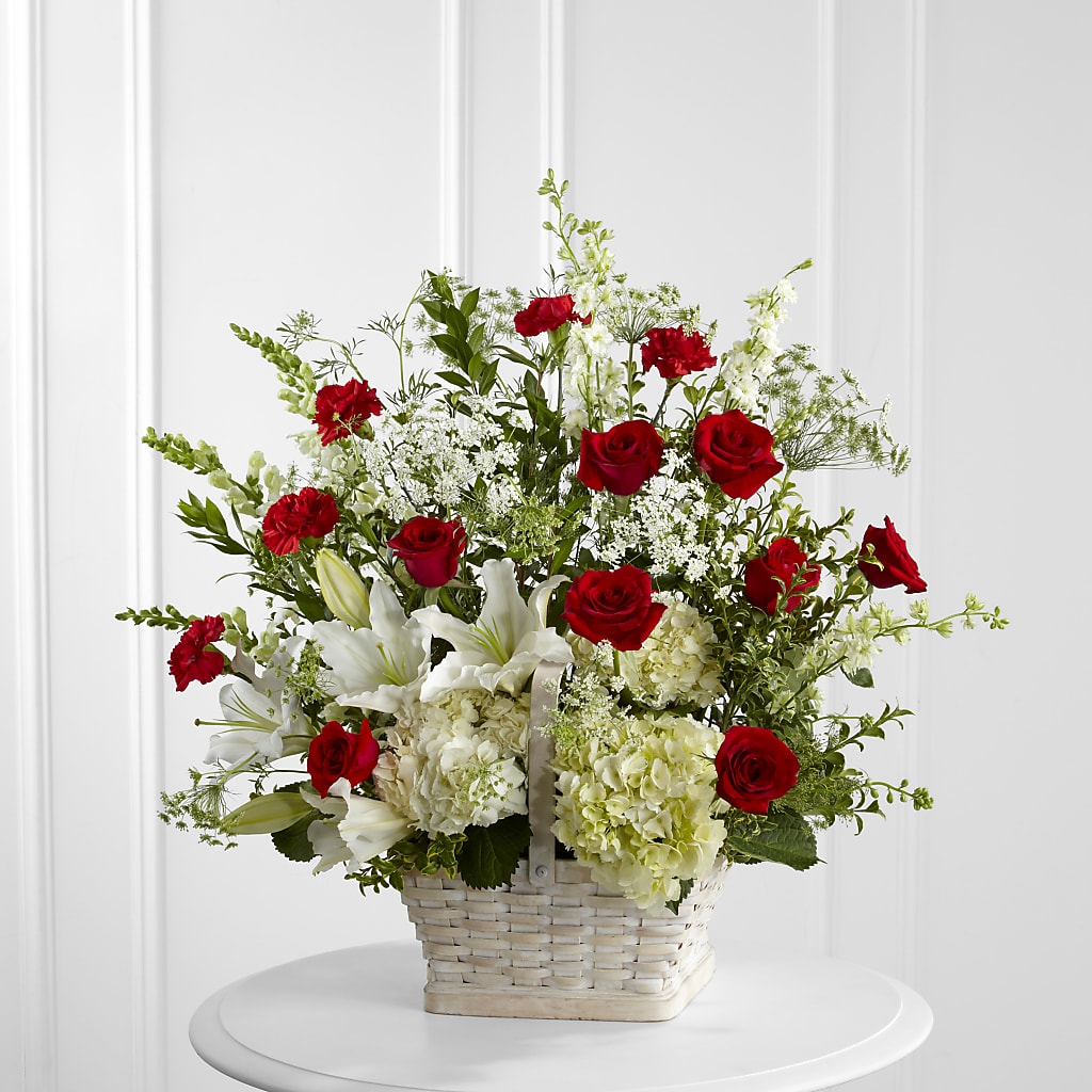 In Loving Memory Arrangement – Blooming Flowers, Mobile AL