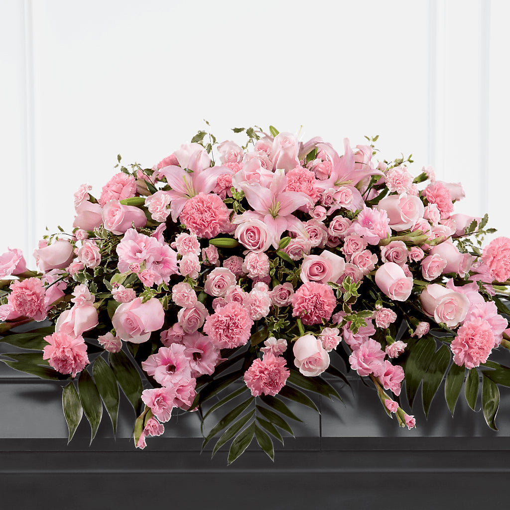 Garden of Comfort Casket Spray (Standard) – Blooming Flowers, Mobile AL