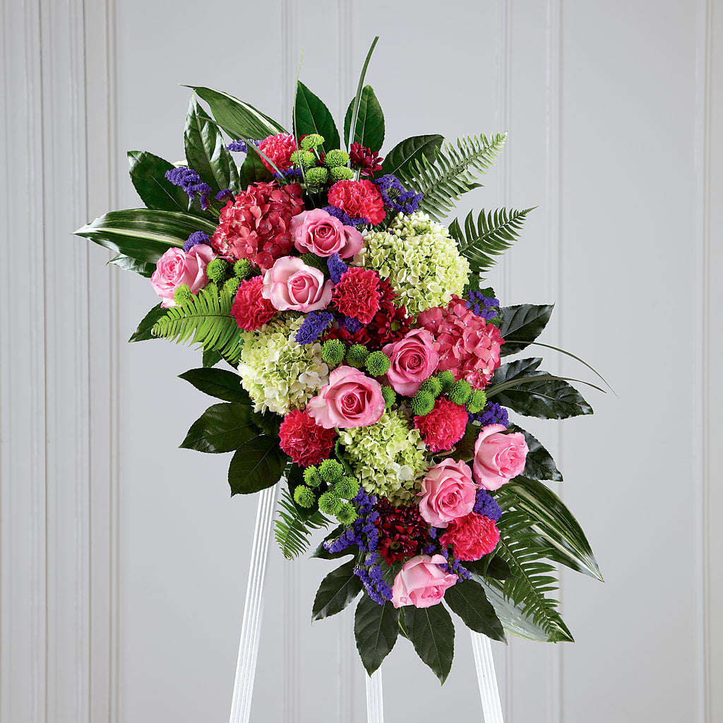 Refreshing Mix Standing Spray – Blooming Flowers, Mobile AL