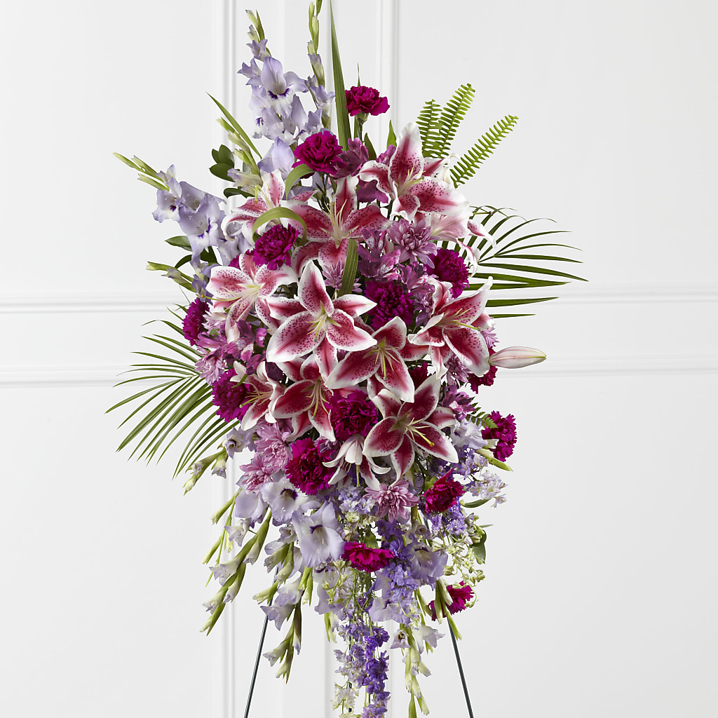 Tender Touch Standing Spray – Blooming Flowers, Mobile AL