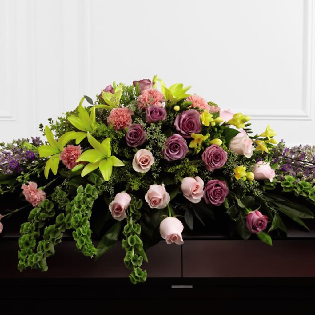Forever Beloved Casket Spray – Blooming Flowers, Mobile AL