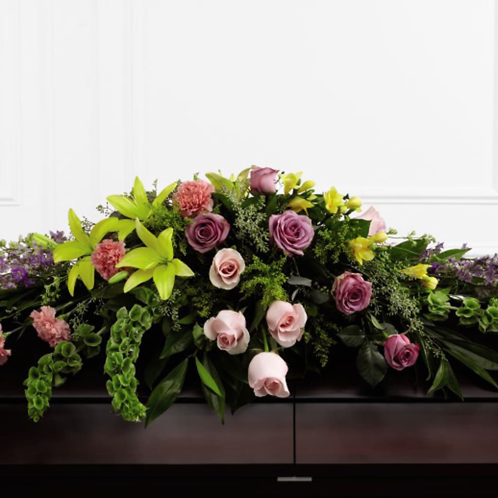 Forever Beloved Casket Spray – Blooming Flowers, Mobile AL