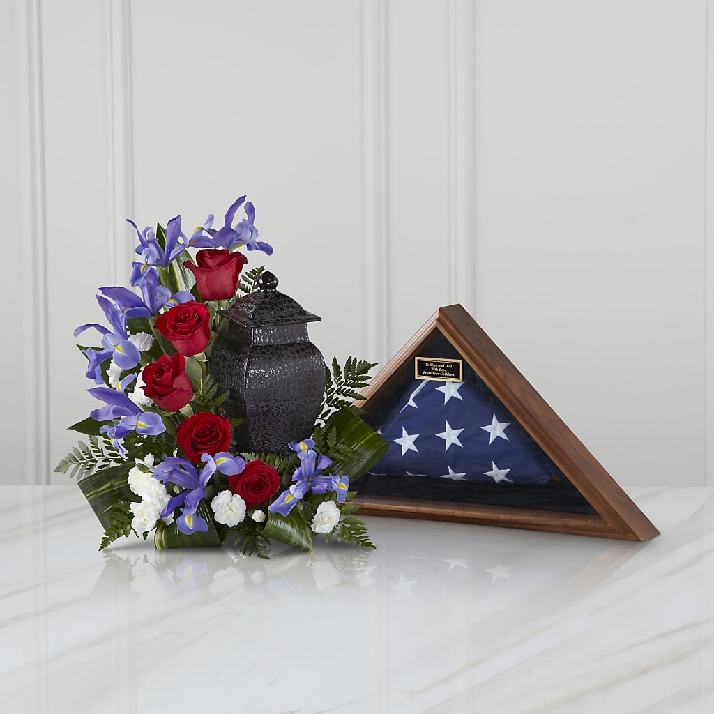 Patriotic Tribute Arrangement – Blooming Flowers, Mobile AL