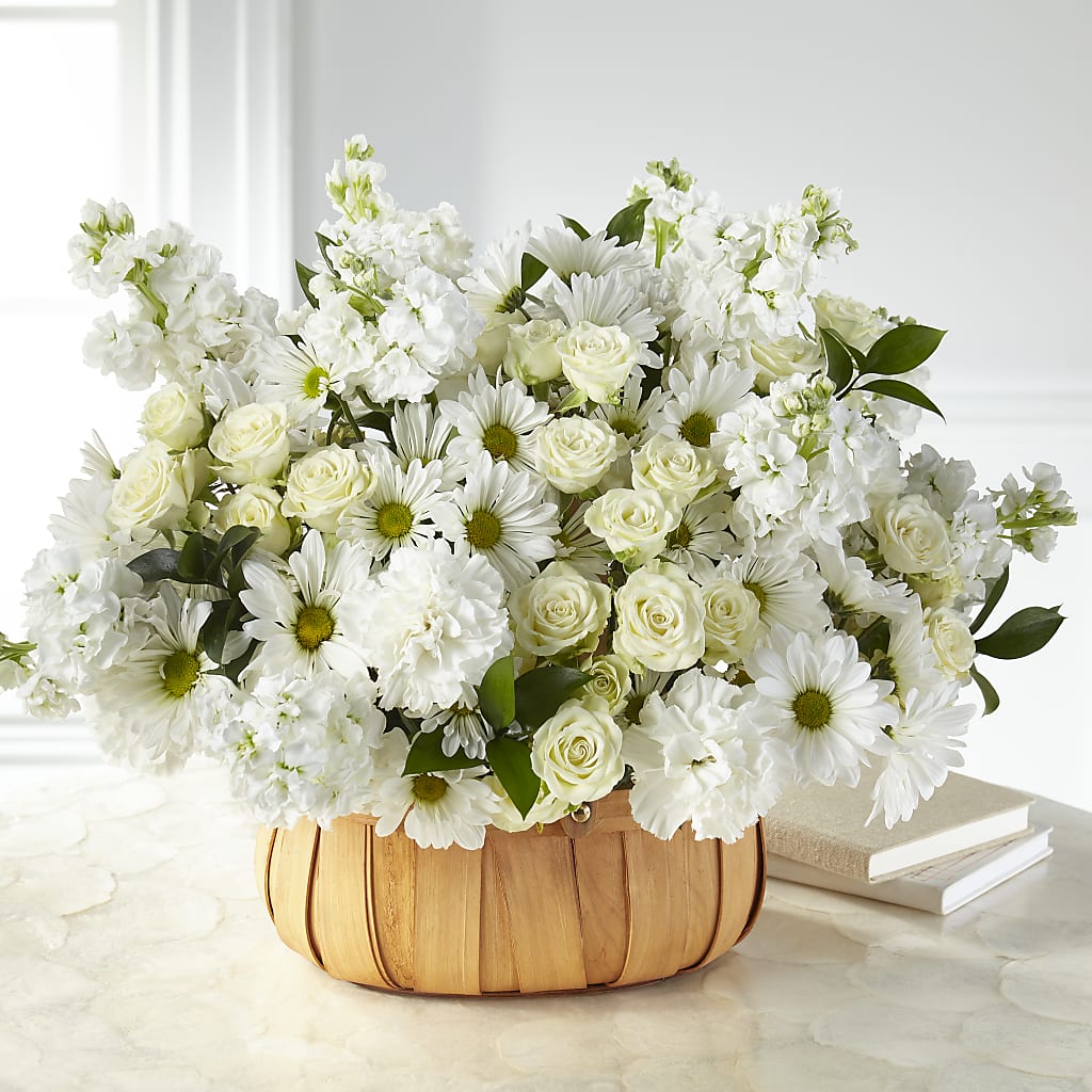 Graceful Garden Basket – Blooming Flowers, Mobile AL