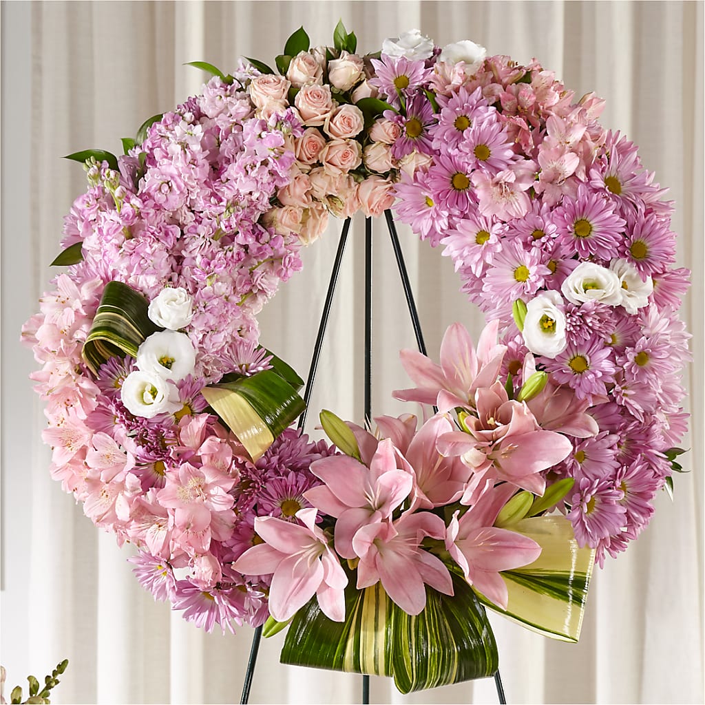 Gift of Warmth Wreath – Blooming Flowers, Mobile AL