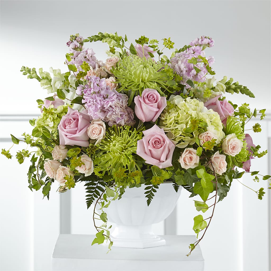 Radiant Embrace Arrangement – Blooming Flowers, Mobile AL