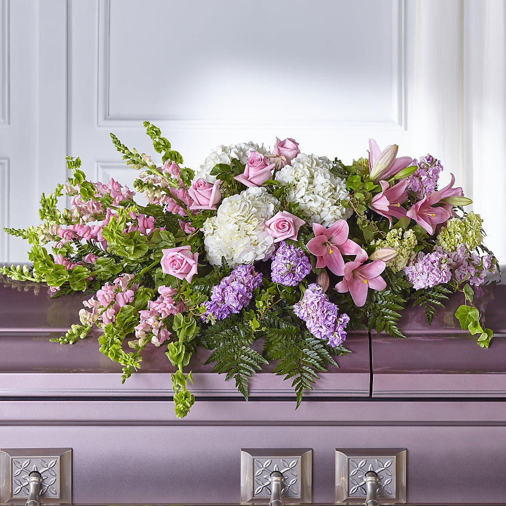 Life's Gratitude Casket Spray – Blooming Flowers, Mobile AL