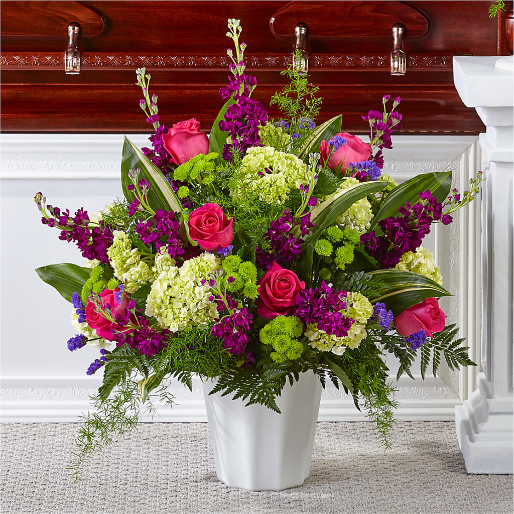 Beautiful Horizons Floor Basket – Blooming Flowers, Mobile AL