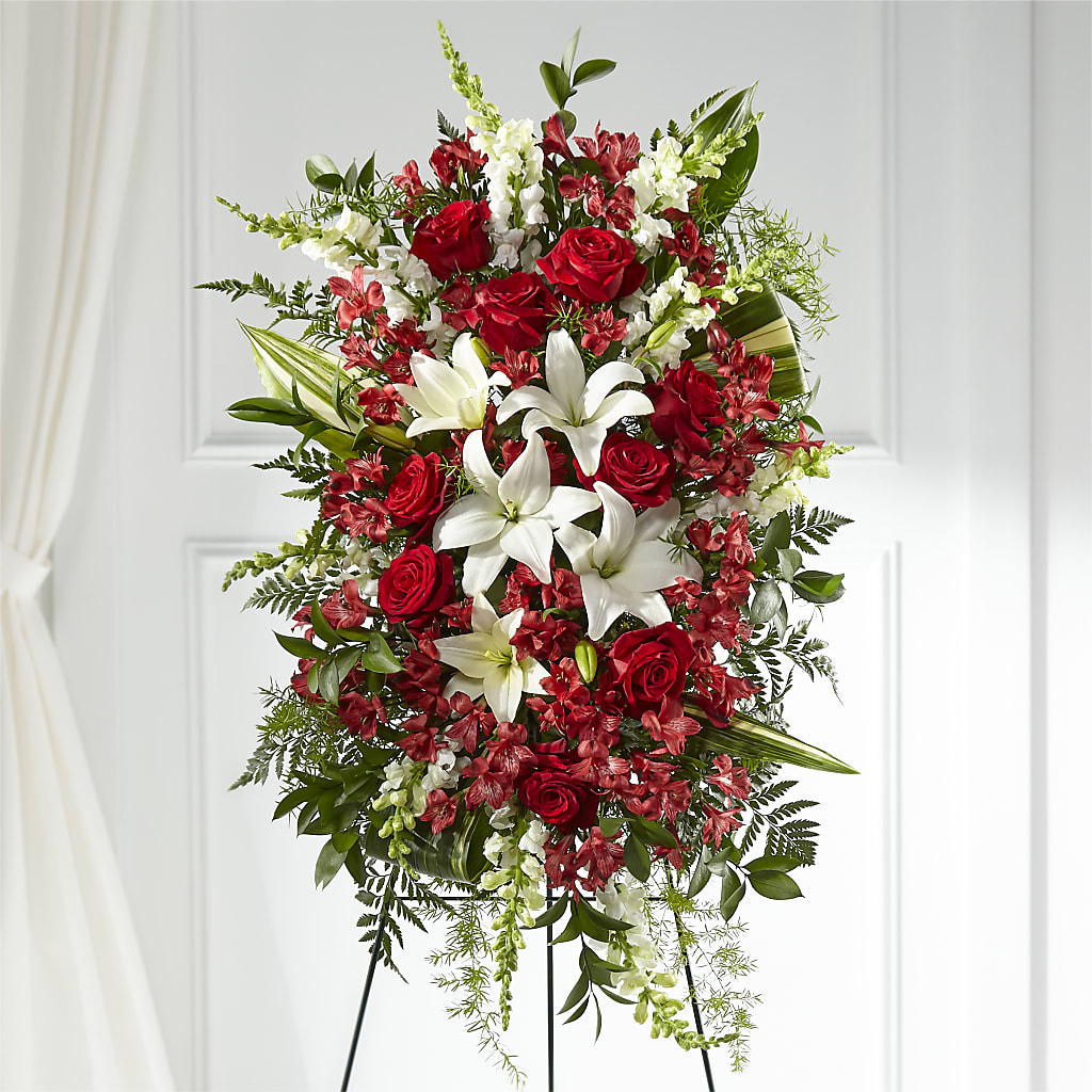 Everlasting Memory Standing Spray – Blooming Flowers, Mobile AL