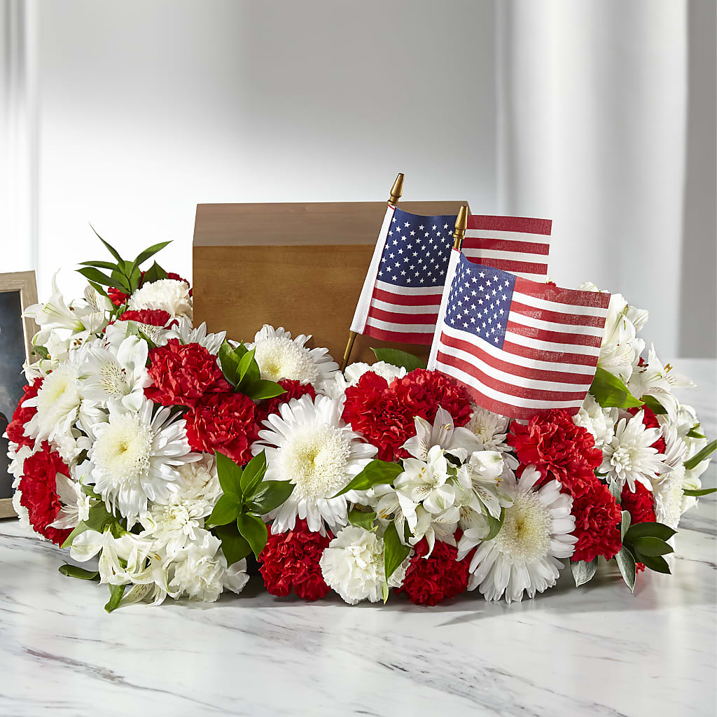 Spirit of Patriotism Cremation Adornment – Blooming Flowers, Mobile AL