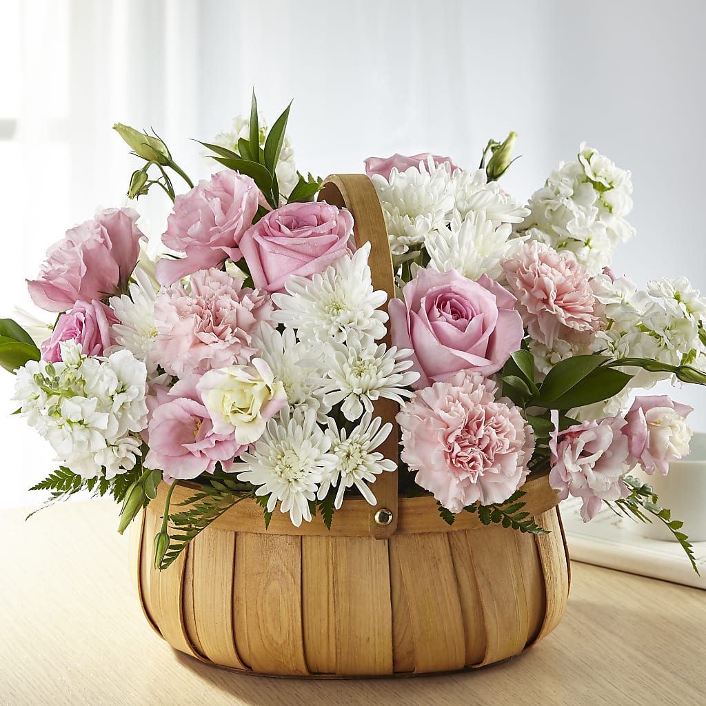 Always Graceful Basket – Blooming Flowers, Mobile AL