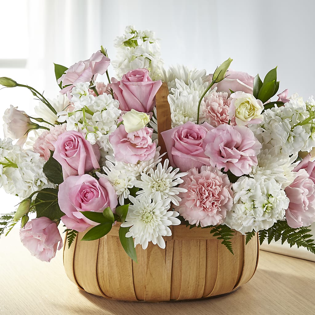 Always Graceful Basket – Blooming Flowers, Mobile AL