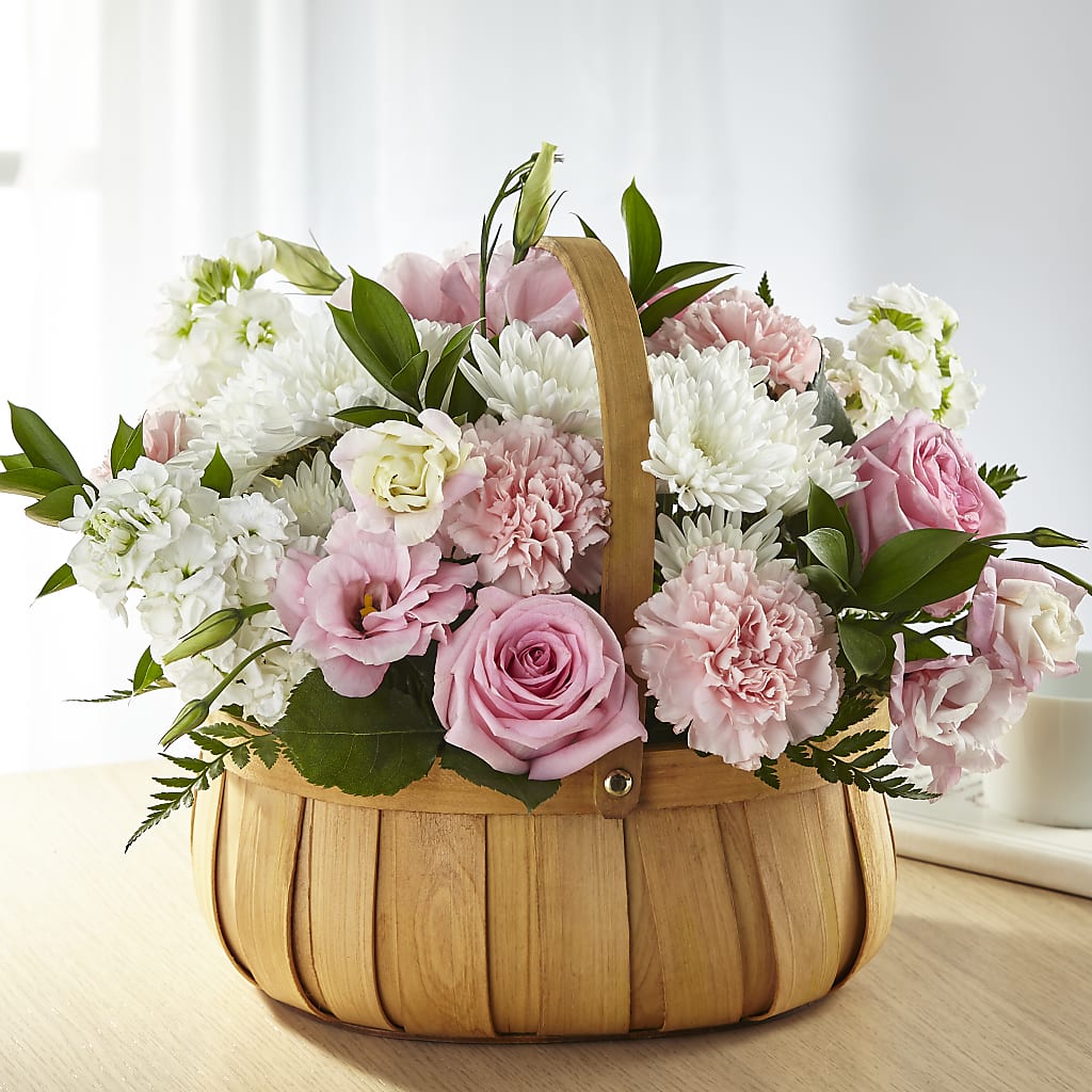 Always Graceful Basket – Blooming Flowers, Mobile AL