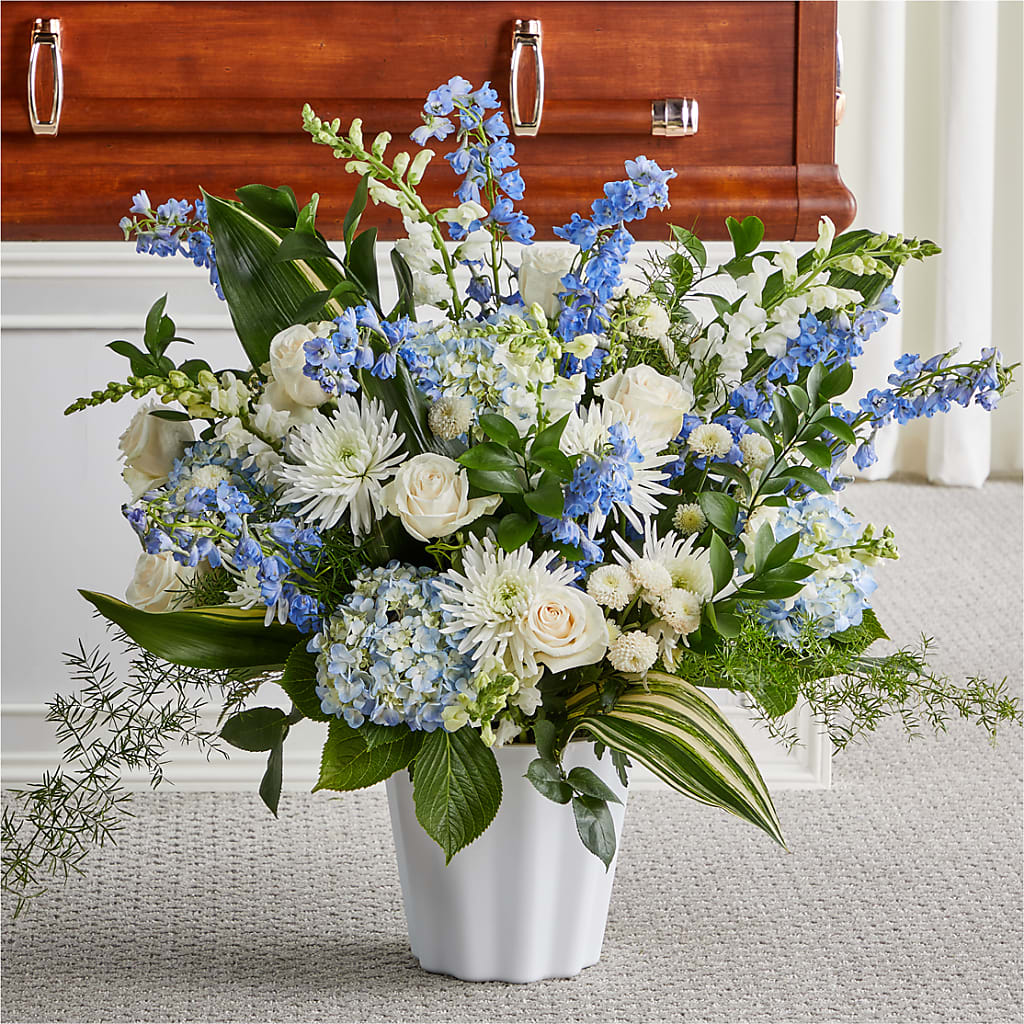 Everlasting Memories Floor Basket – Blooming Flowers, Mobile AL