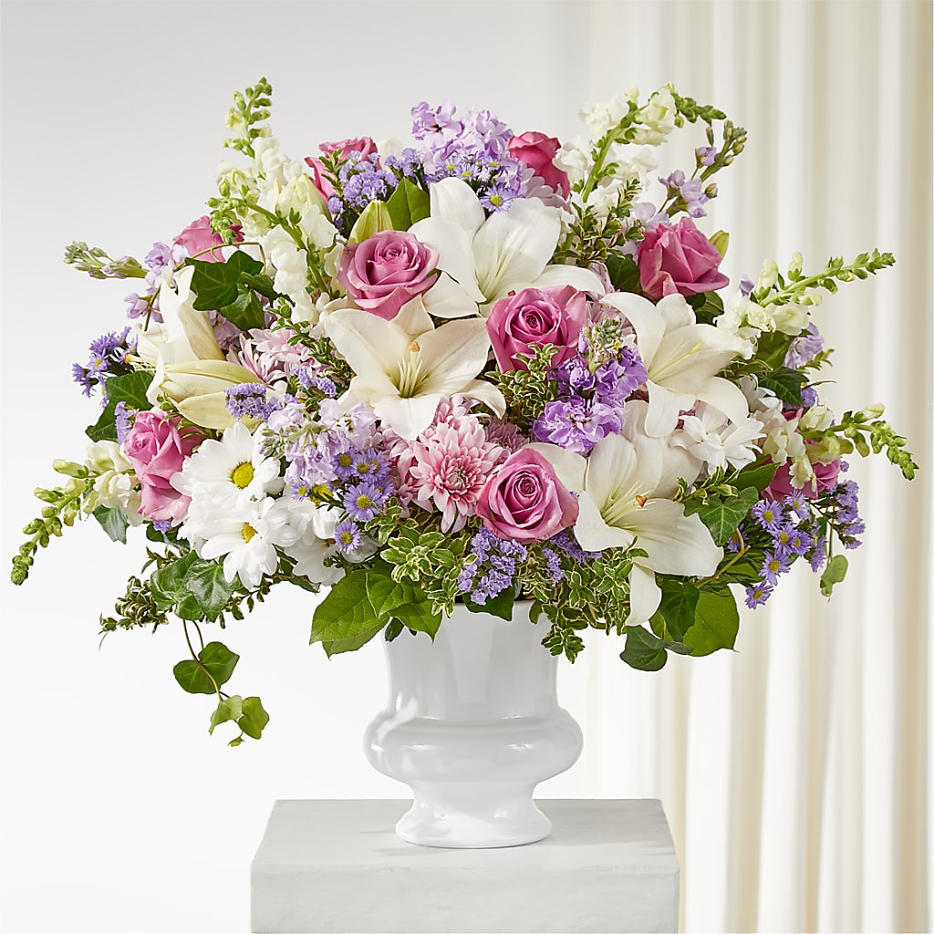 Remarkable Life Urn Arrangement – Blooming Flowers, Mobile AL