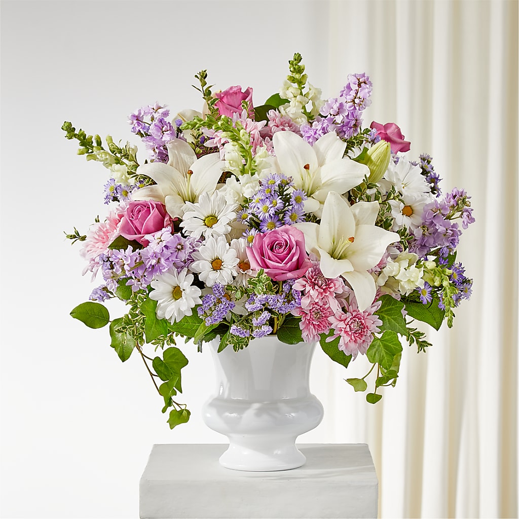 Remarkable Life Urn Arrangement – Blooming Flowers, Mobile AL