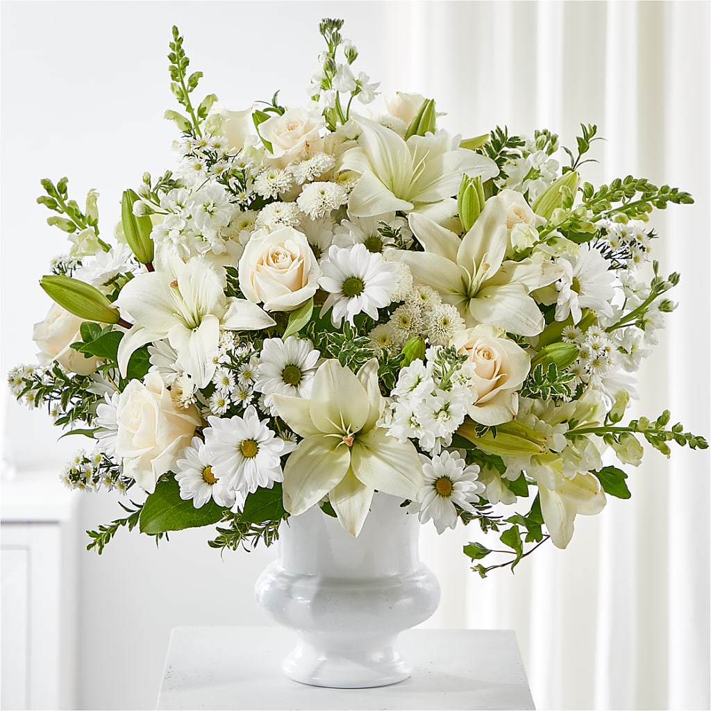 Uplifting Urn Arrangement – Blooming Flowers, Mobile AL