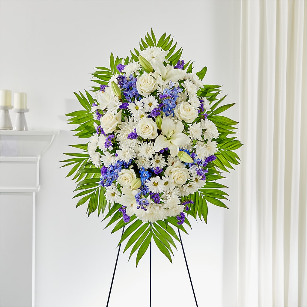 At Rest Standing Spray – Blooming Flowers, Mobile AL