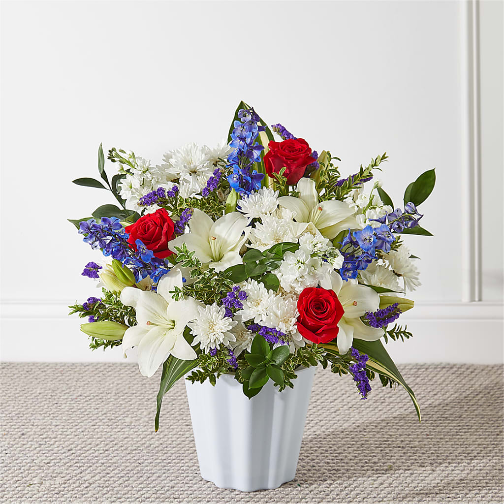Consoled Floor Basket – Blooming Flowers, Mobile AL