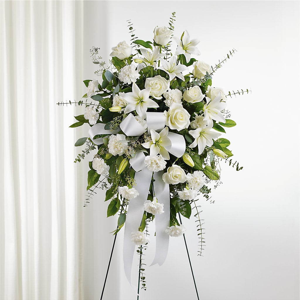 With Care Standing Spray – Blooming Flowers, Mobile AL