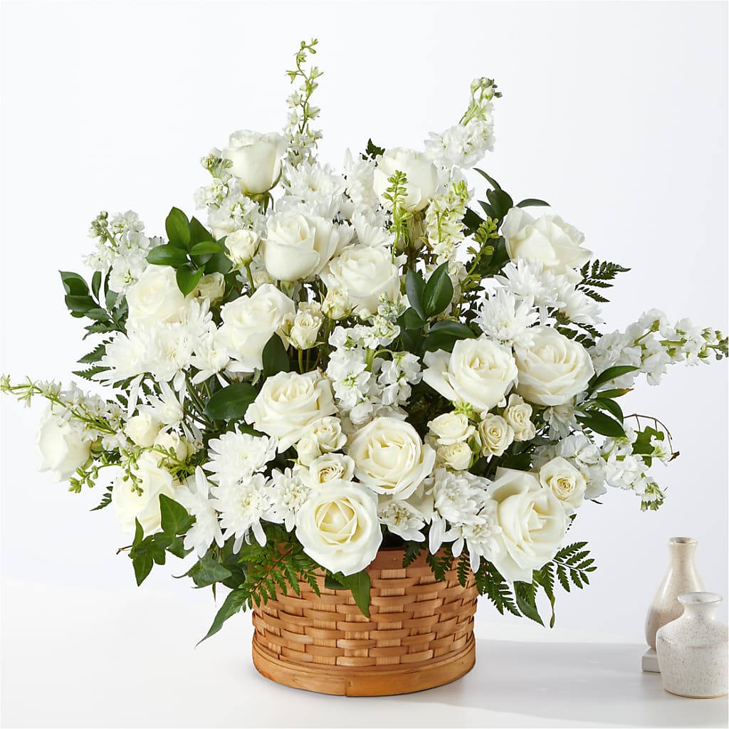 Heartfelt Condolences Arrangement – Blooming Flowers, Mobile AL