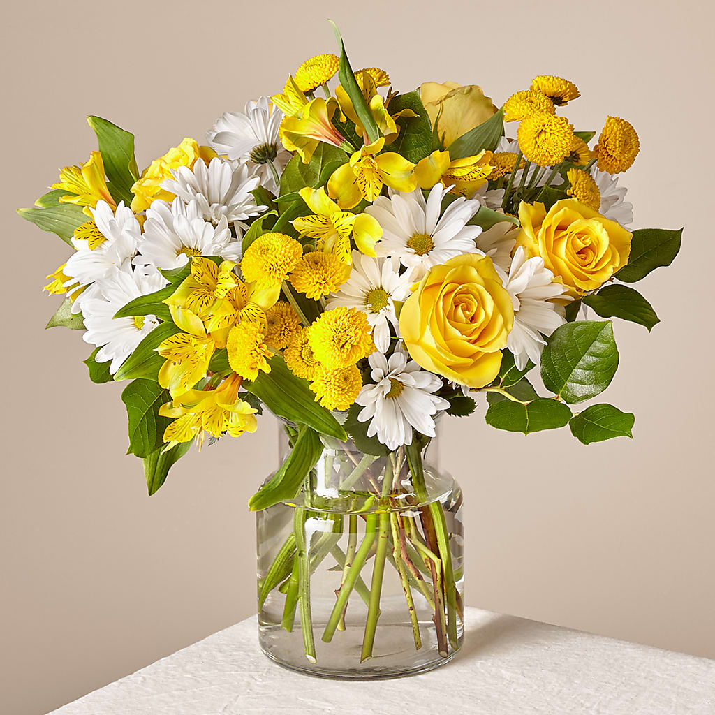 Sunny Sentiments Bouquet – Blooming Flowers, Mobile AL