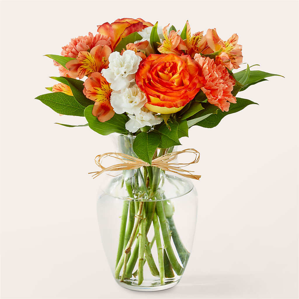 Apricot Glow Bouquet – Blooming Flowers, Mobile AL