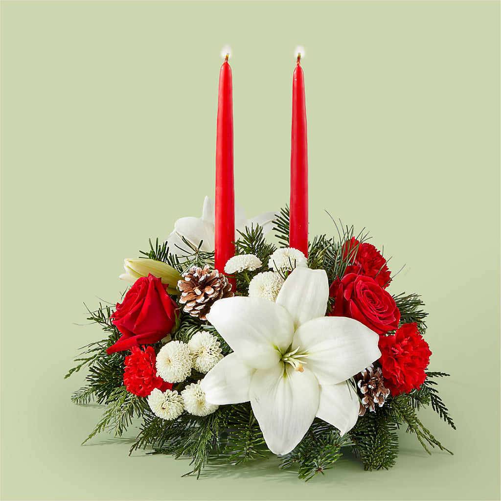 Seasonal Festivities Centerpiece – Blooming Flowers, Mobile AL