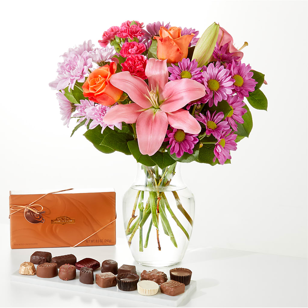 One and Only Bouquet and Chocolate Bundle – Blooming Flowers, Mobile AL