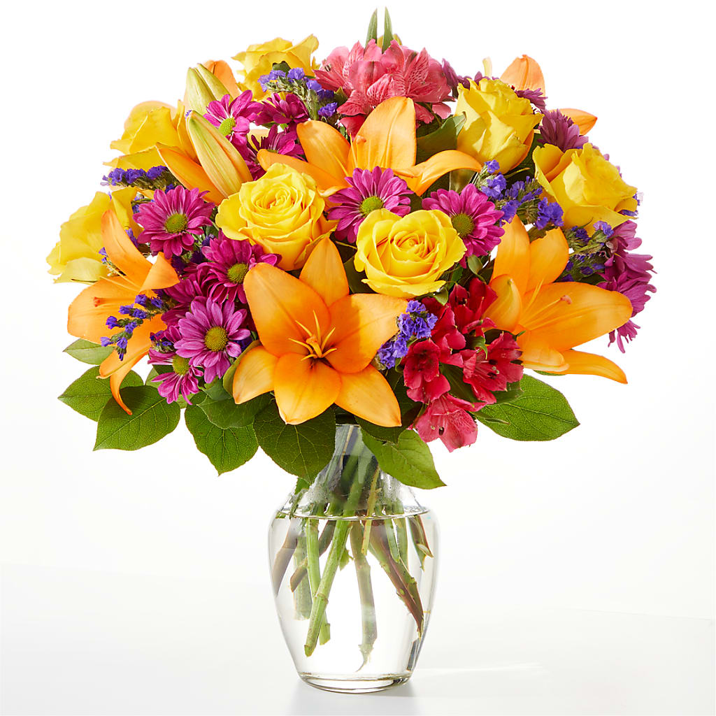 Colorful Visions Bouquet – Blooming Flowers, Mobile AL