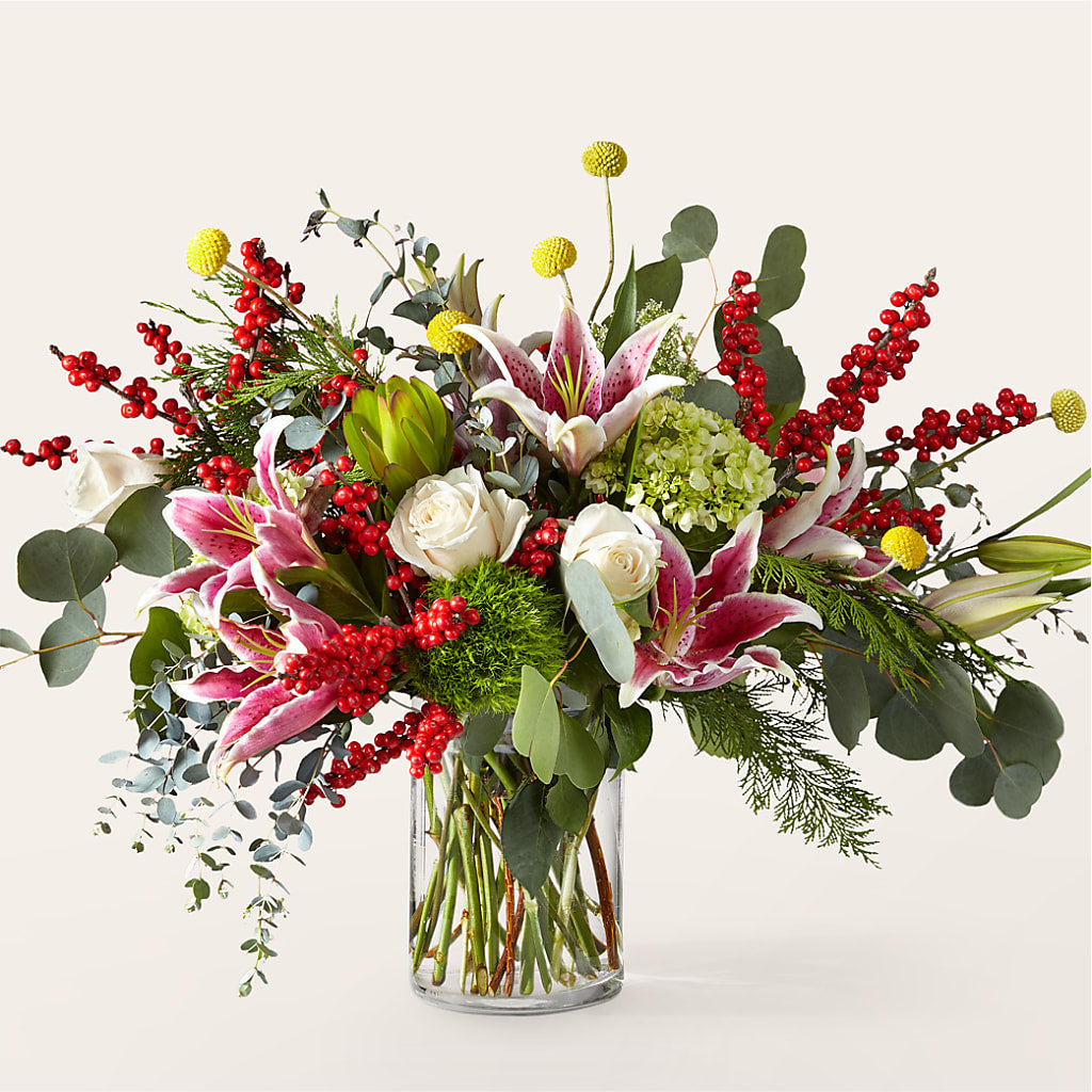 Berry & Bright Bouquet – Blooming Flowers, Mobile AL
