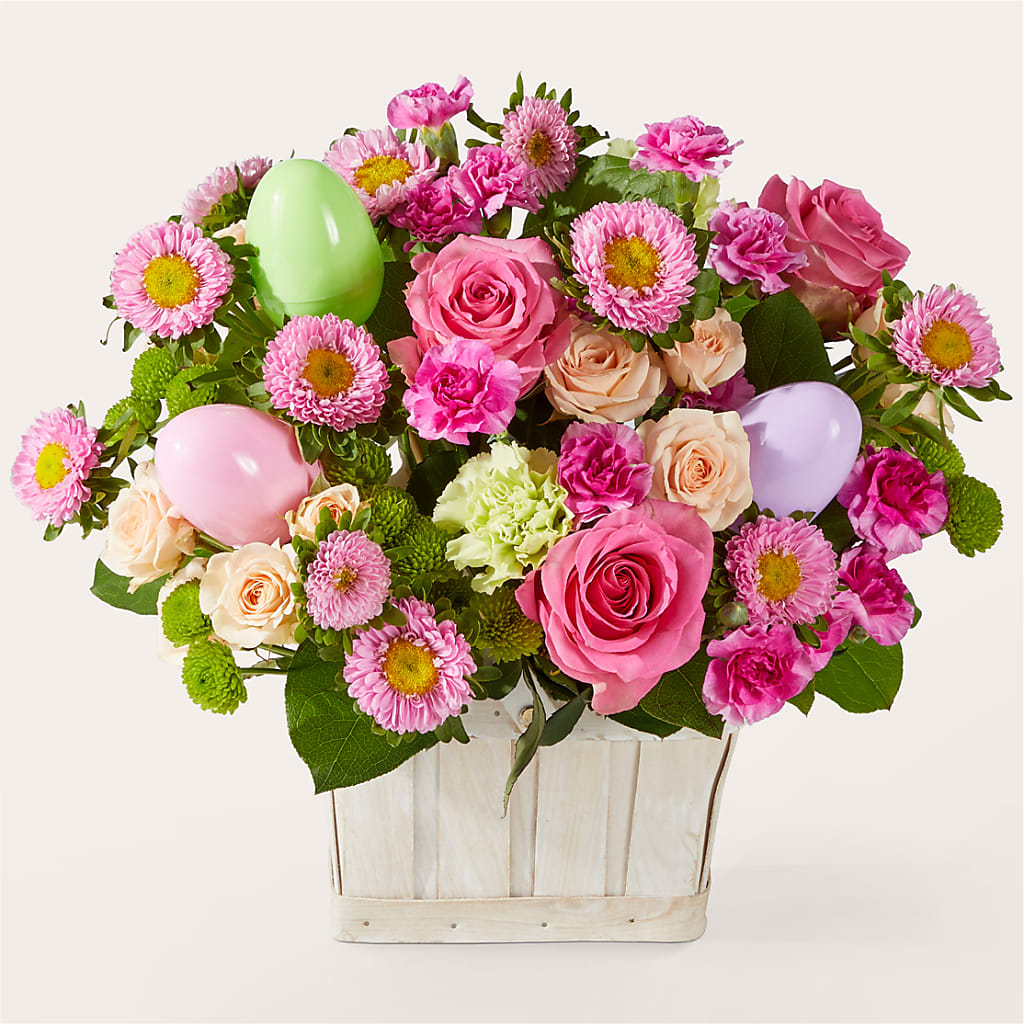 Get Eggcited Basket – Blooming Flowers, Mobile AL