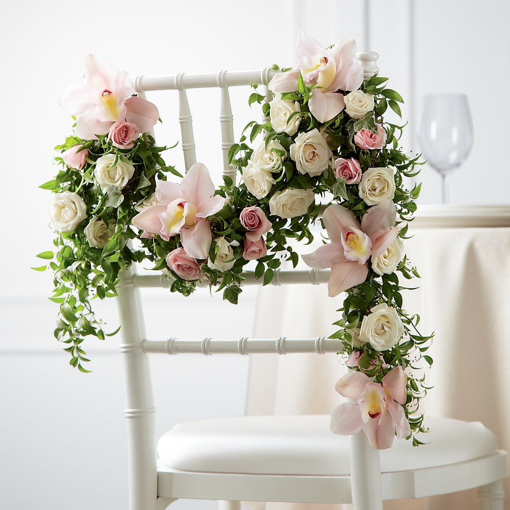 Orchid Rose Chair Décor – Blooming Flowers, Mobile AL