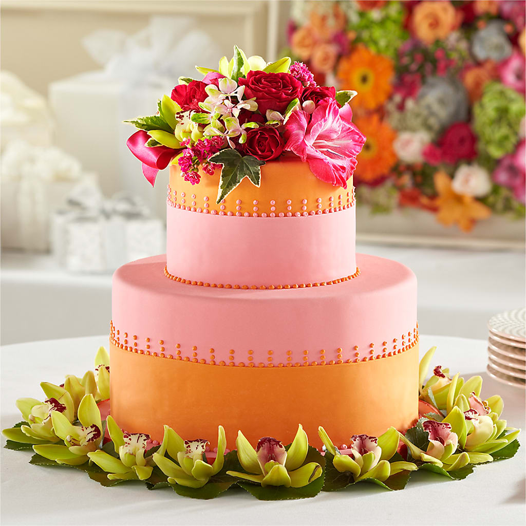 Sweet Citrus Cake Decor – Blooming Flowers, Mobile AL