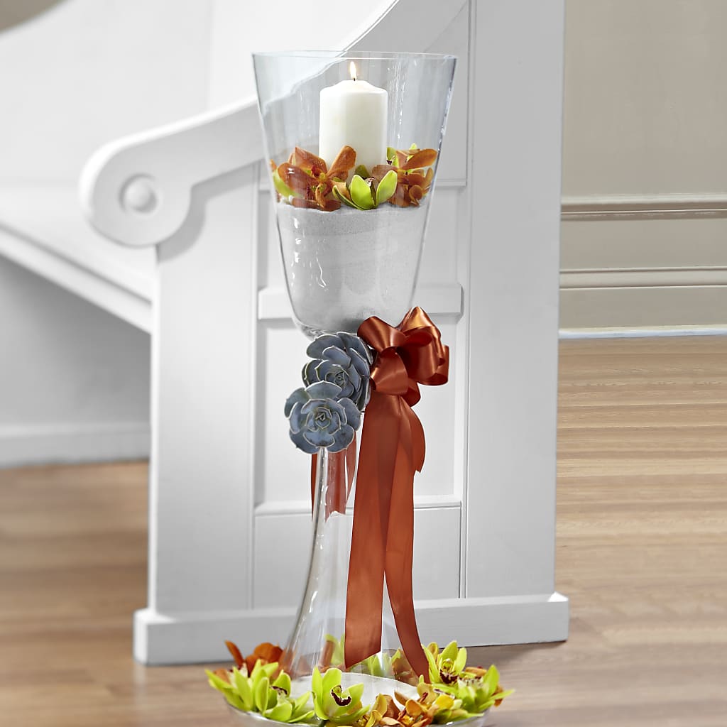 Matrimony Pew Decor – Blooming Flowers, Mobile AL