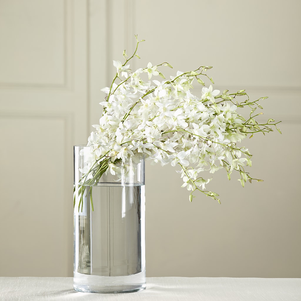White Dendrobium Bouquet – Blooming Flowers, Mobile AL