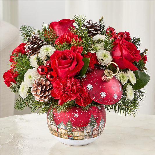 Christmas Carols Ornament –  Blooming Flowers, Mobile AL