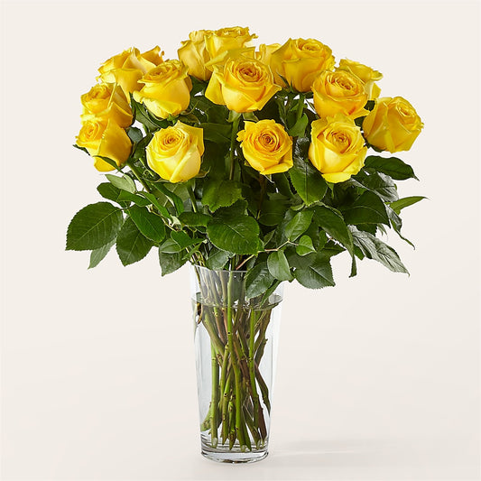 Long Stem Yellow Rose Bouquet –  Blooming Flowers, Mobile AL