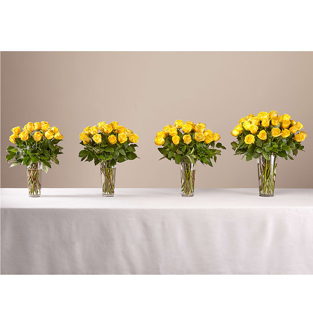 Long Stem Yellow Rose Bouquet –  Blooming Flowers, Mobile AL