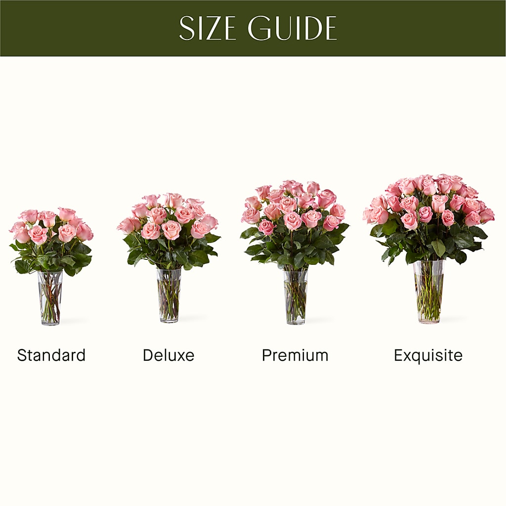 Long Stem Pink Rose Bouquet –  Blooming Flowers, Mobile AL