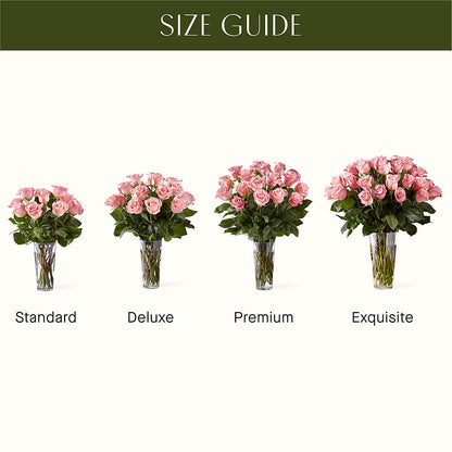 Long Stem Pink Rose Bouquet –  Blooming Flowers, Mobile AL