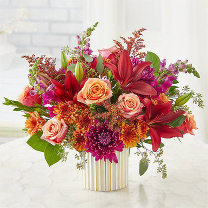 Burgundy Landscape Bouquet –  Blooming Flowers, Mobile AL