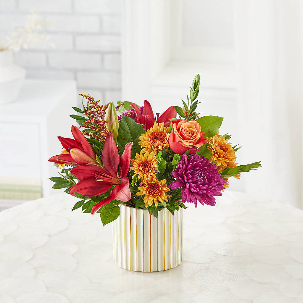 Burgundy Landscape Bouquet –  Blooming Flowers, Mobile AL